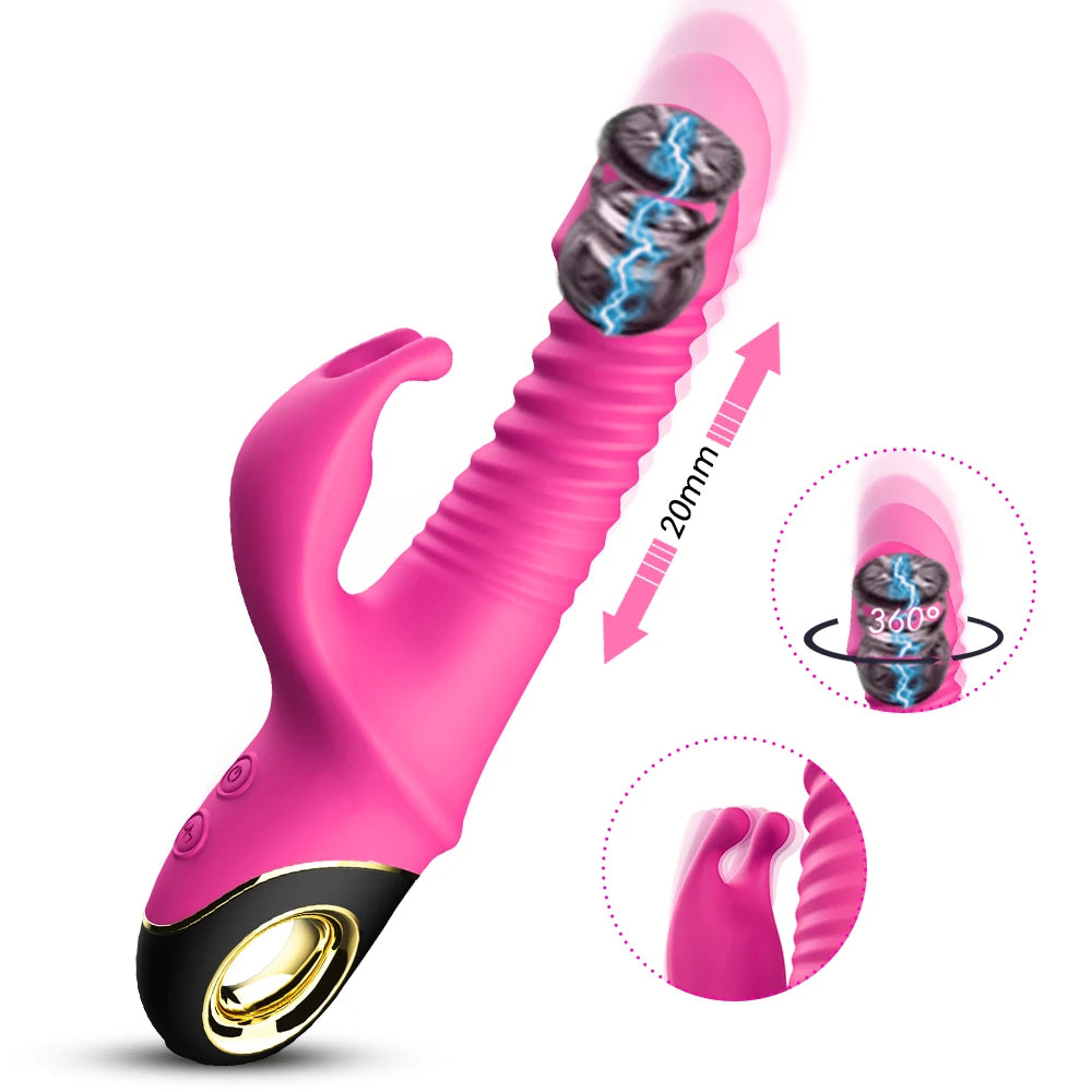 Rabbit Thrusting Vibrator