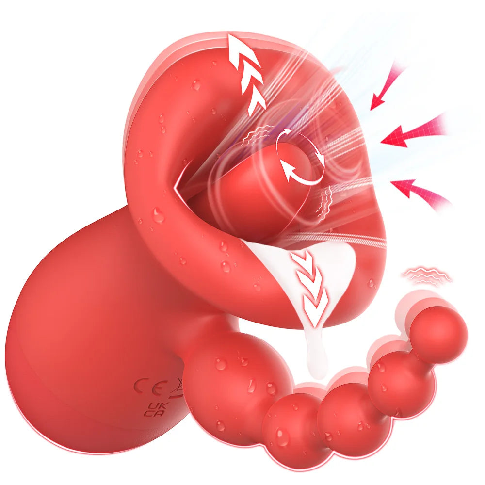 Tapping sucking vibrator