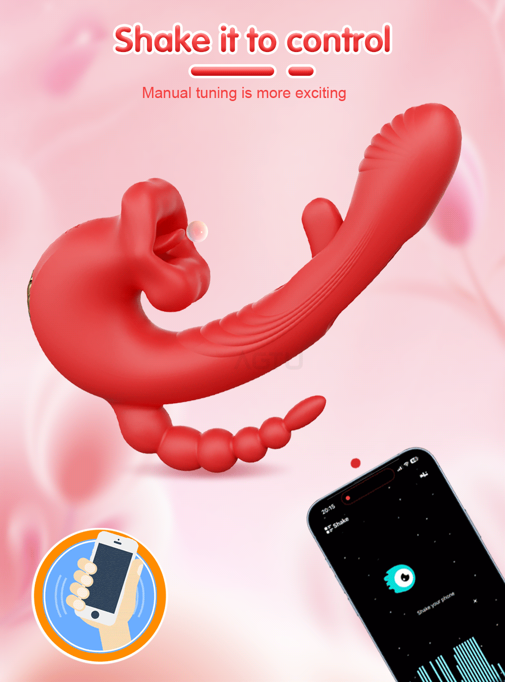 Tapping Biting Vagina Vibrator